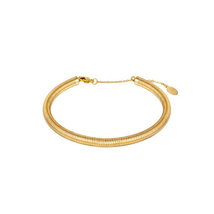 Bratari Femei | Bratara femei placata cu aur Bangle Coil Gold Bijuterii Femei Bratari Femei