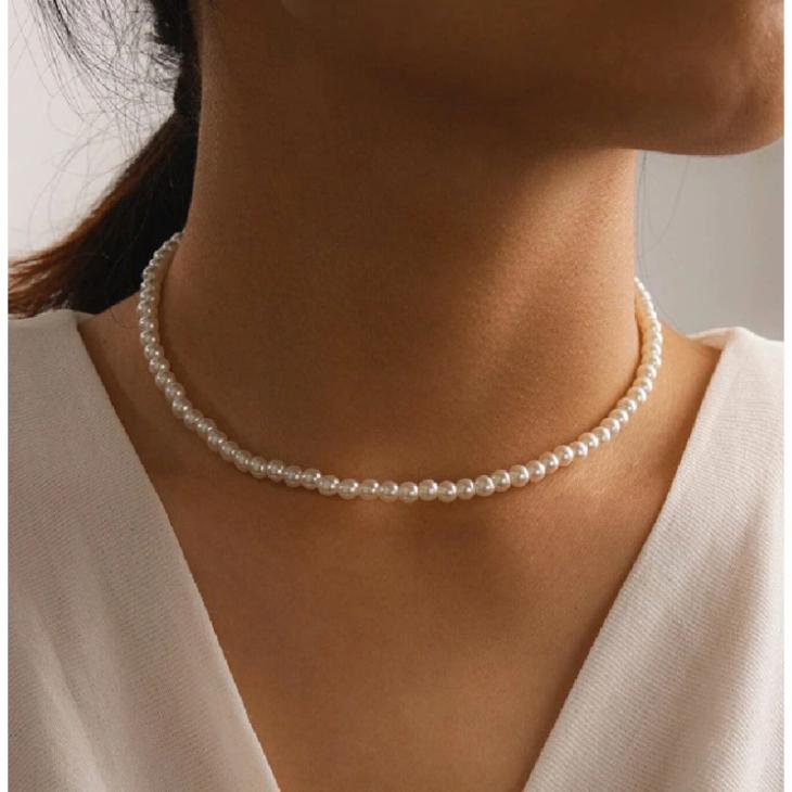 Coliere Femei | Colier femei Colier Mini Perle Choker Bijuterii Femei Coliere Femei