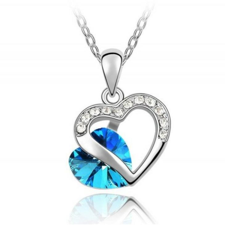 Coliere Femei | COLIER SWAROVSKI BLUEHEART Bijuterii Femei Coliere Femei